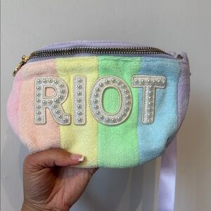 Stoney clover lane RIOT Embellished Pastel Rainbow Belt Bag